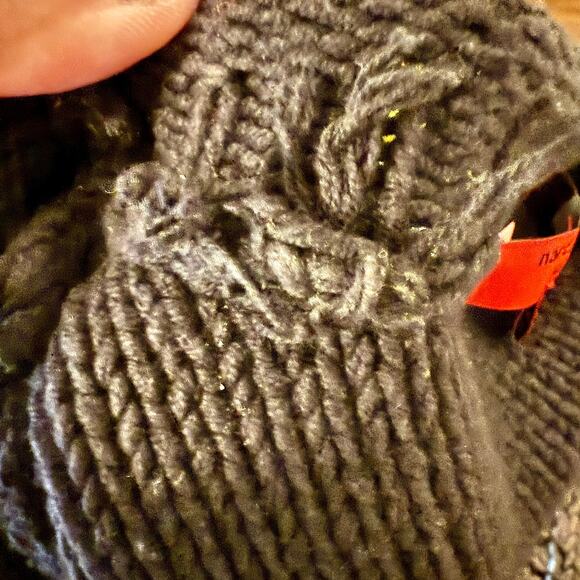 Narcisco Rodriguez For Design Nation XS Metallic Silver and Black Sweater - Picture 6 of 9